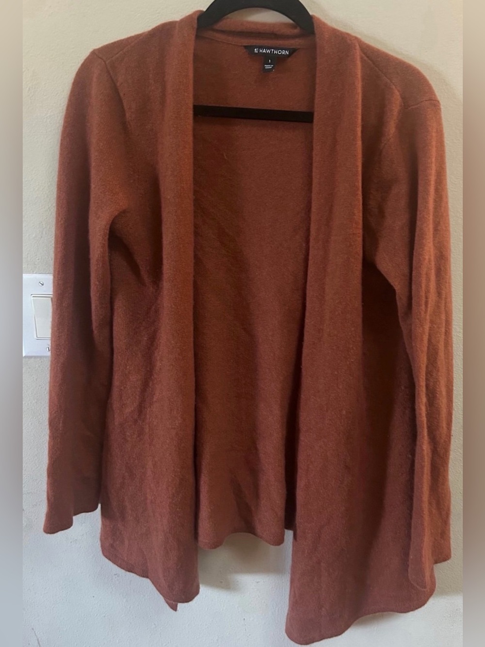 41 Hawthorn Women's Open Front Cardigan Sweater 100% cashmere